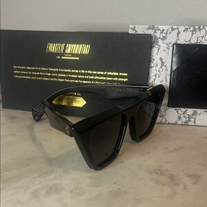 Jacques Marie Mage Black Eva Sunglasses